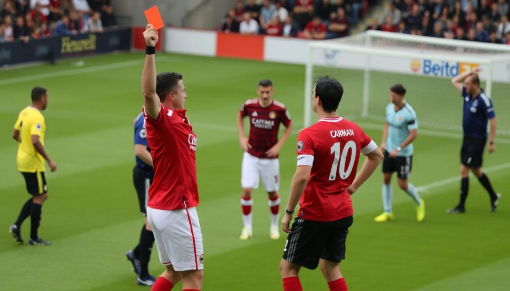 Влияние удалений на тактику соперника и исход матча - иллюстрация